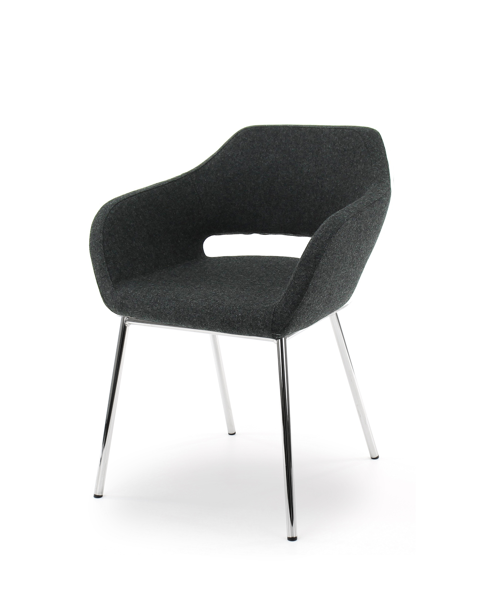 F70 wolvilt Fenice donkergrijs 603 - frame chroom