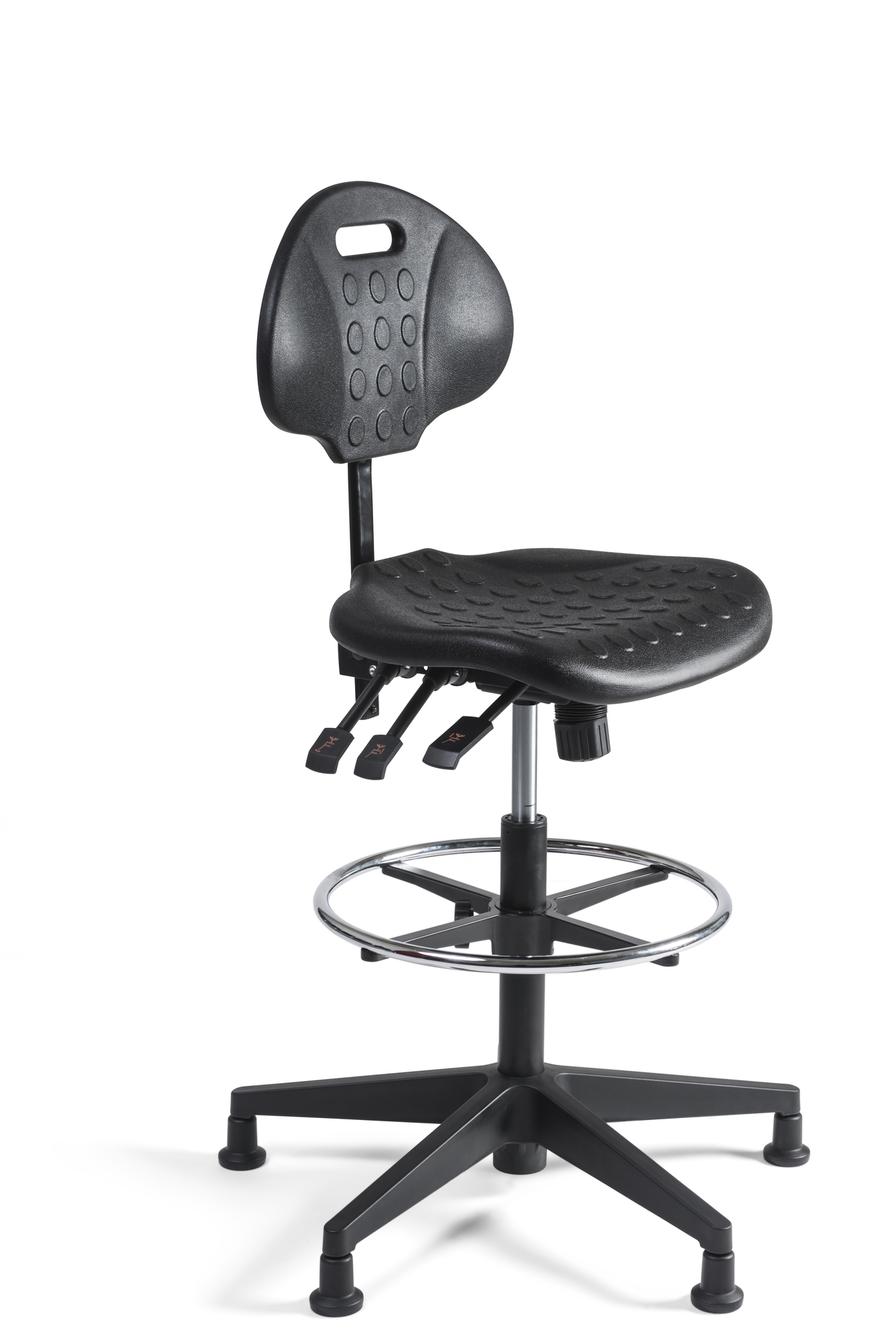 Werkstoel hoog, nylon