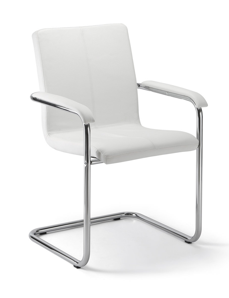 Comfort, wit leder