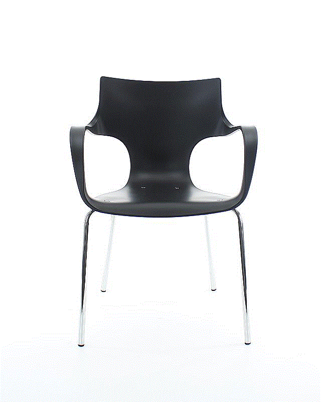 Jim, verchroomd/antraciet (021)