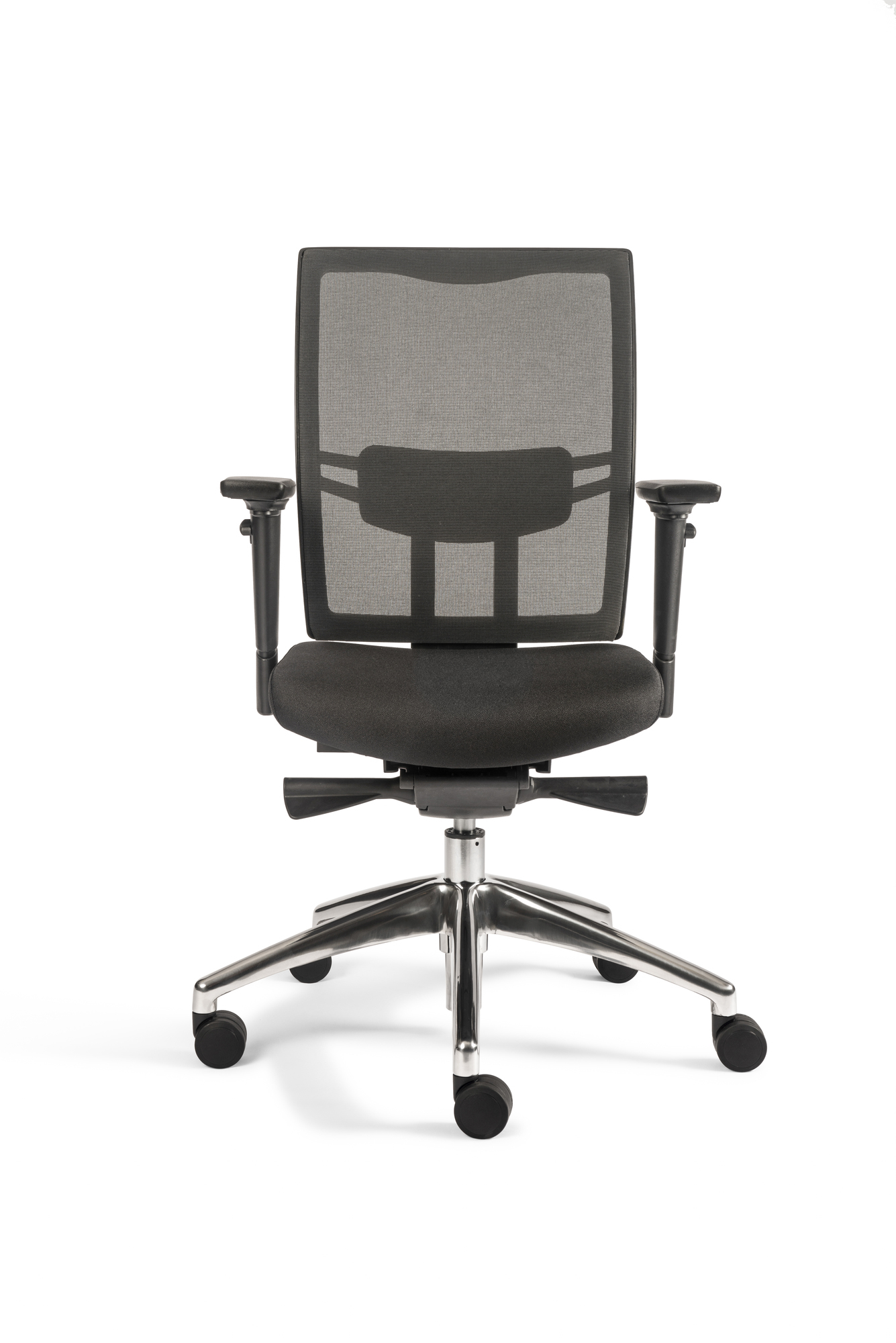 706+ Edition alu, rug in K&R mesh zwart