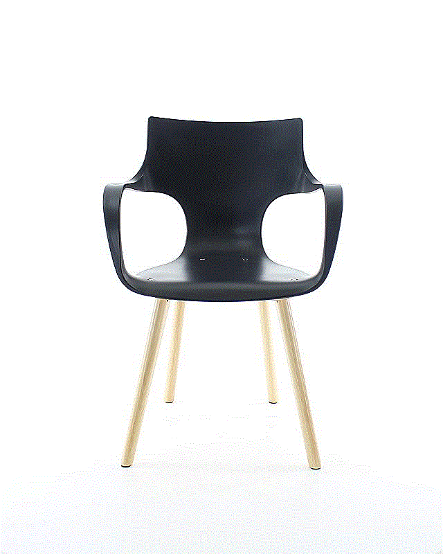 Jim, hout/antraciet (021)