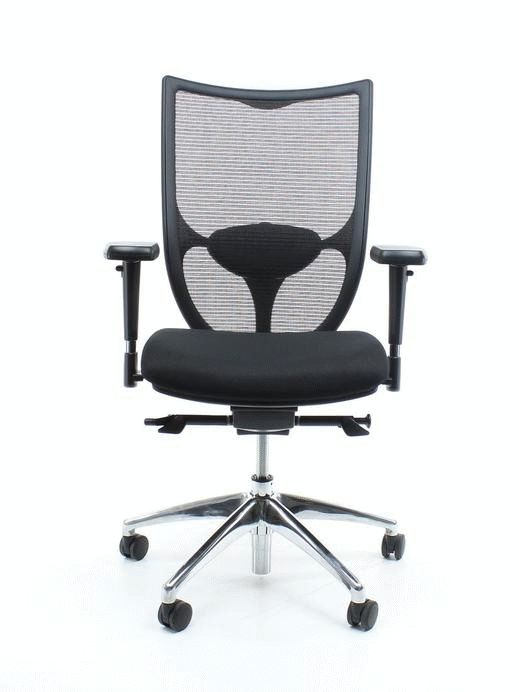 777 NPR, rug in mesh zwart