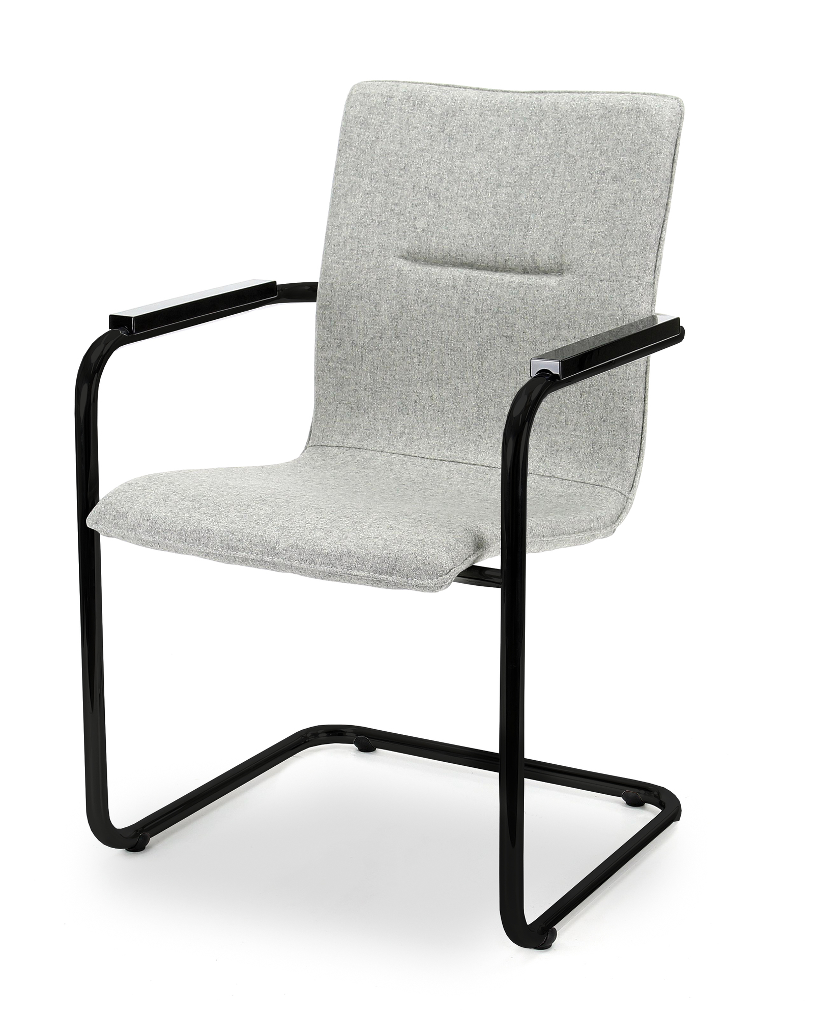 F60 wolvilt Fenice 601 lichtgrijs - frame chroom