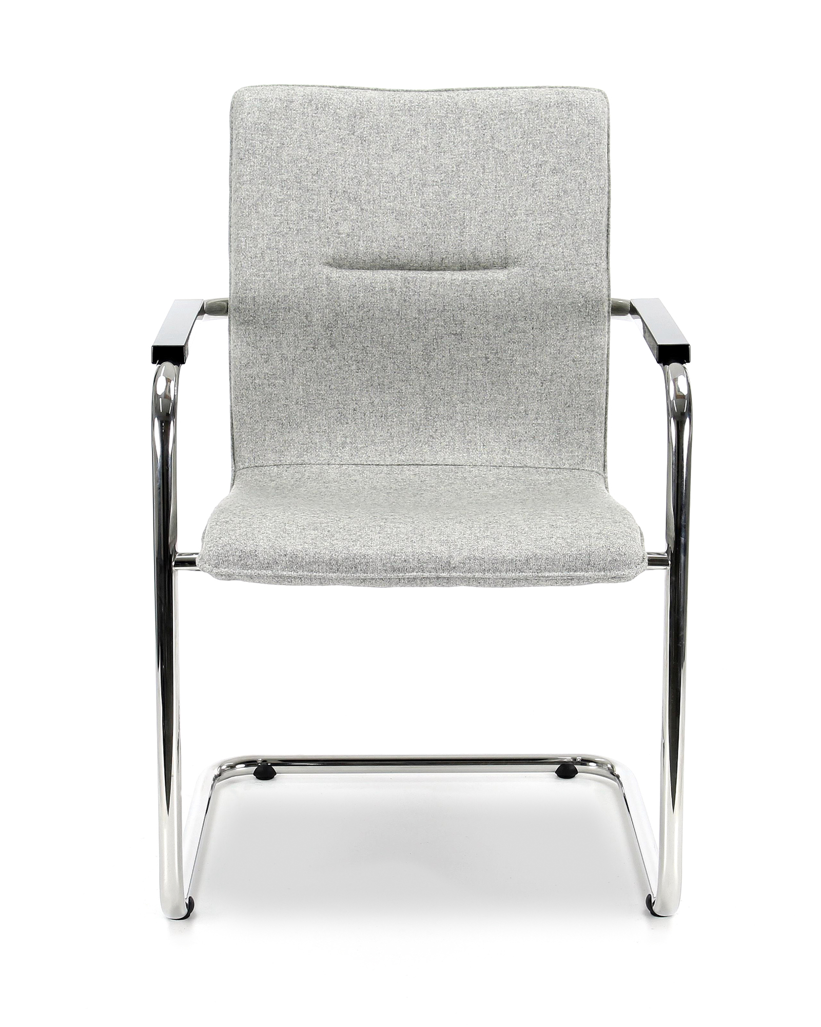 F60 wolvilt Fenice 601 lichtgrijs - frame chroom