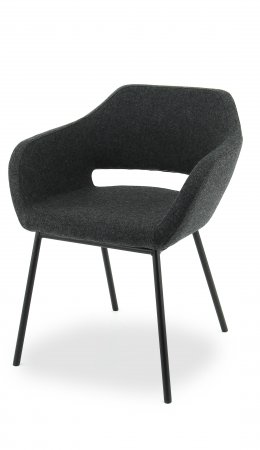 F70 wolvilt Fenice donkergrijs 603 - frame chroom