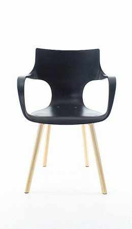 Jim, hout/antraciet (021)