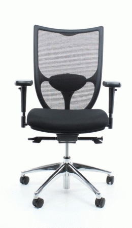 777 NPR, rug in mesh zwart