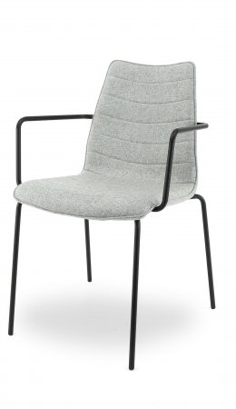 F45 wolvilt Fenice lichtgrijs 601 - frame chroom