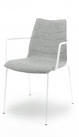 F45 wolvilt Fenice lichtgrijs 601 - frame chroom