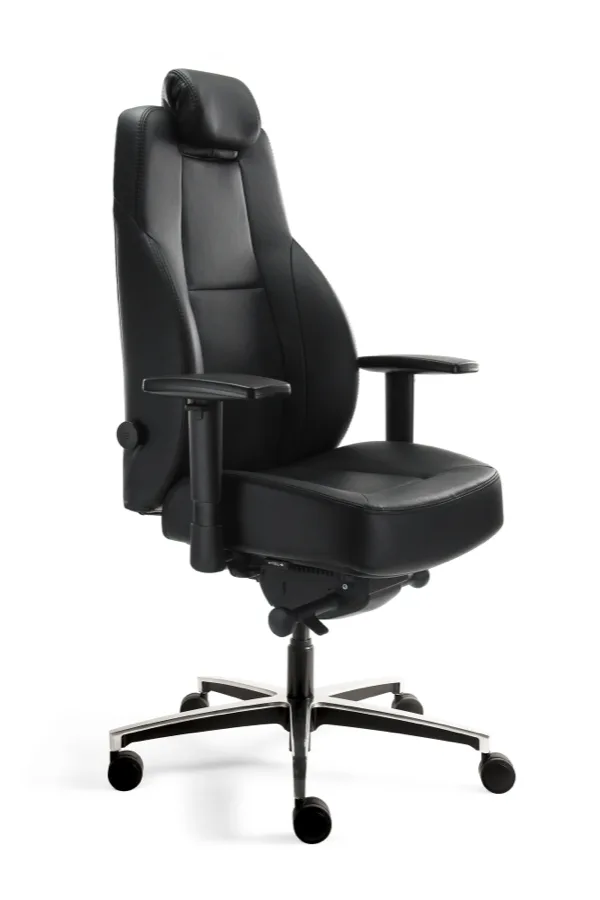 B1 in leder zwart