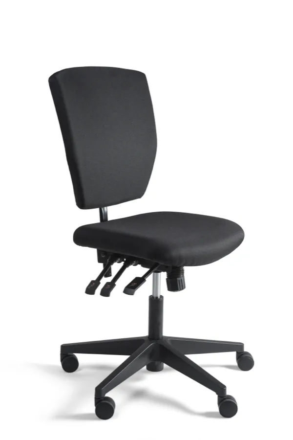 Bedrijfsstoel laag, stof nylon