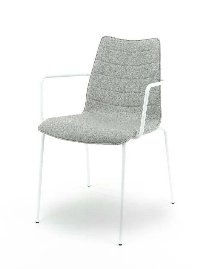 F45 wolvilt Fenice lichtgrijs 601 - frame chroom 4