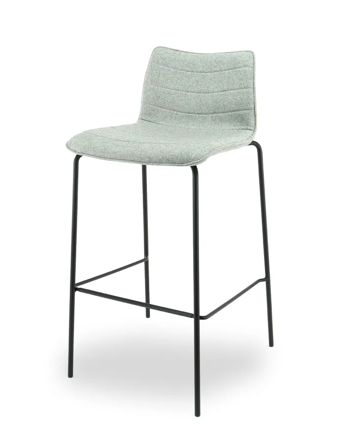 F50 wolvilt Fenice 601 lichtgrijs - frame chroom 3
