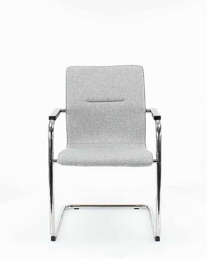 F60 wolvilt Fenice 601 lichtgrijs - frame chroom 2