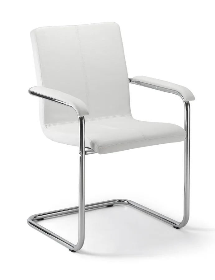 Comfort, wit leder