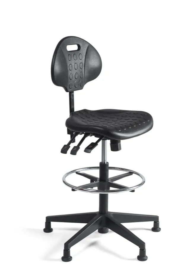 Werkstoel hoog, nylon