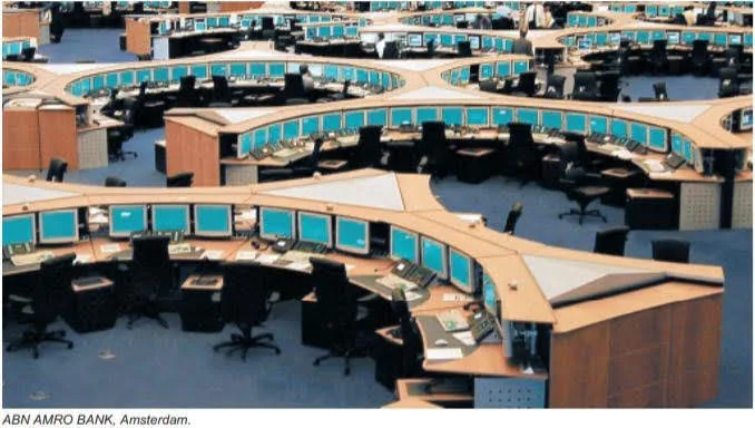 ABN Amro dealing room ingericht door MW Office Solutions